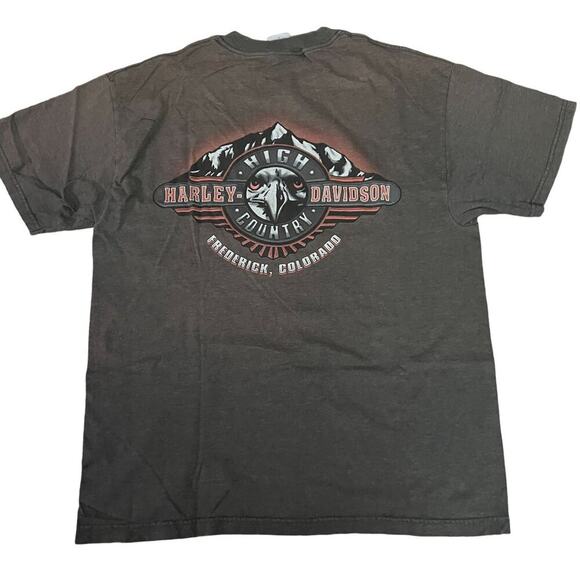 Vintage Y2K Oversized Harley Davidson Tee Grey Short Sleeve Mens Size Large - Picture 6 of 6